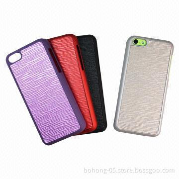 Mobile Phone PC Holders/Cases for iPhone 5C, Foundation Stripes Flash Leather Skin Stickers